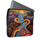 Rivier, Aboriginal, droomtijd. Laptop Sleeve (Voorkant Rechts)