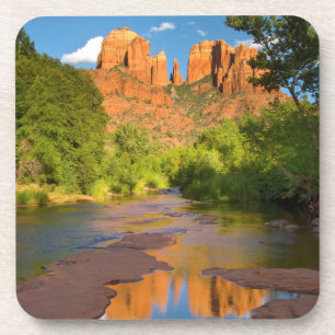 Rivier bij Red Rock Crossing, Arizona Bier Onderzetter