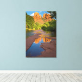Rivier bij Red Rock Crossing, Arizona Canvas Afdruk (Insitu (Houten vloer))
