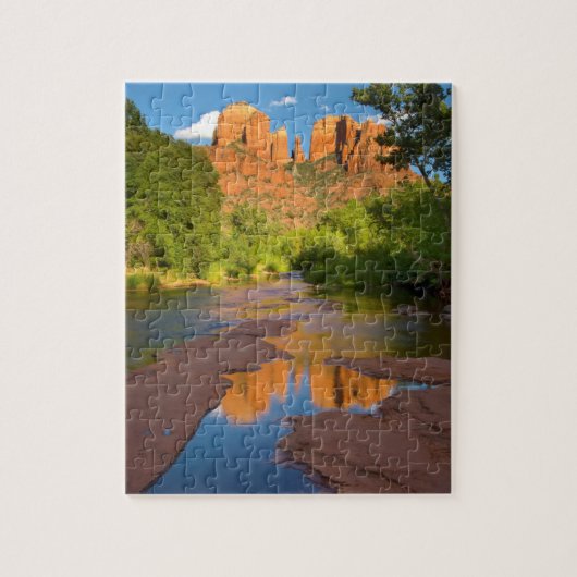 Rivier bij Red Rock Crossing, Arizona Legpuzzel (Verticaal)