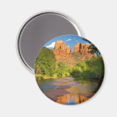 Rivier bij Red Rock Crossing, Arizona Magneet (Voorkant / Achterkant)