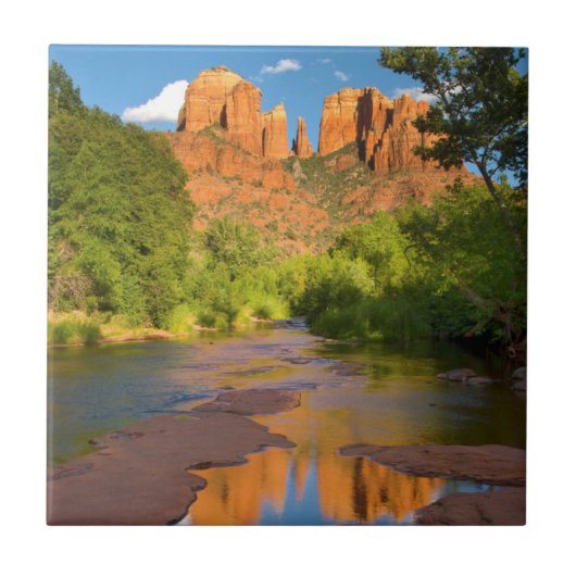 Rivier bij Red Rock Crossing, Arizona Tegeltje (Voorkant)