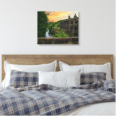 Rivier Calder vanaf Hawksclough Bridge Canvas Afdruk (Insitu (Slaapkamer))