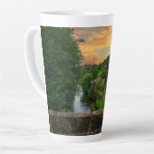 Rivier Calder vanaf Hawksclough Bridge Latte Mok (Linkerhoek)