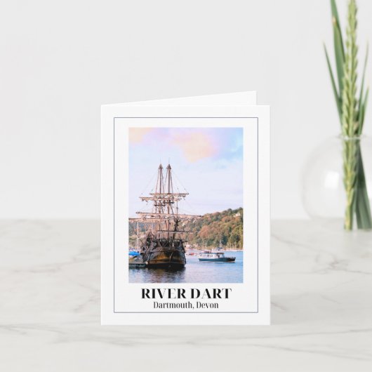 Rivier Dart, Dartmouth, Devon Kaart (Voorkant)
