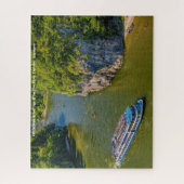 Rivier de Donau  Duitsland. Legpuzzel (Verticaal)