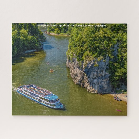 Rivier de Donau  Duitsland. Legpuzzel (Horizontaal)
