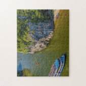 Rivier de Donau Duitsland. Legpuzzel (Verticaal)