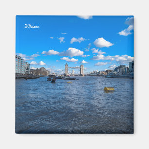 Rivier de Theems en Tower Bridge Magneet
