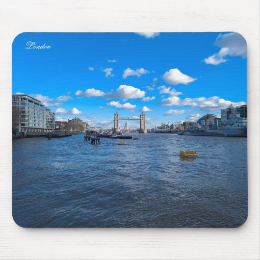 Rivier de Theems en Tower Bridge Muismat (Voorkant)