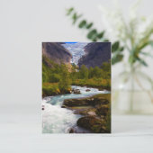 Rivier die stroomt uit de Briksdal-gletsjer Briefkaart (Staand voorkant)
