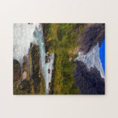 Rivier die stroomt uit de Briksdal-gletsjer Legpuzzel (Horizontaal)