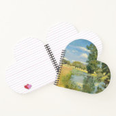 Rivier door een oogstlandschap, zomer notitieboek (Binnen)