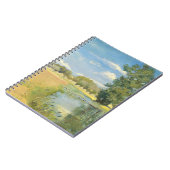 Rivier door een oogstlandschap, zomer notitieboek (Linkerzijde)