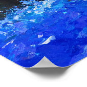 Rivier door het bos - Impressionistische kunststij Poster (Hoek)