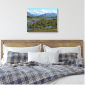 Rivier en Bergen Canvas Afdruk (Insitu (Slaapkamer))