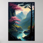 Rivier en kliffen in Captivating Canyon Poster (Voorkant)