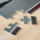 Rivier Foto Puzzel met cadeau boot (Zijkant)