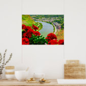 Rivier in Cochem, Duitsland, Poster (Keuken)