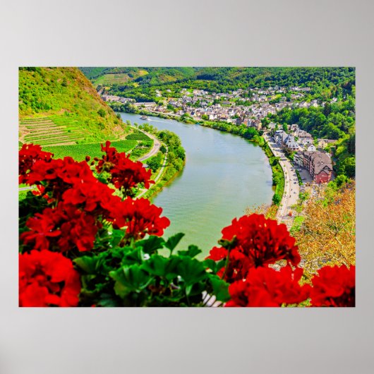 Rivier in Cochem, Duitsland, Poster (Voorkant)