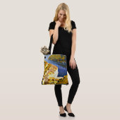 Rivier in Italië Kleurrijke geschilderde kunst Tote Bag (Op model)