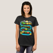 Rivier Kampeerontwerp T-shirt (Voorkant volledig)