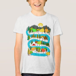 Rivier Kampeerontwerp Tri-Blend Shirt