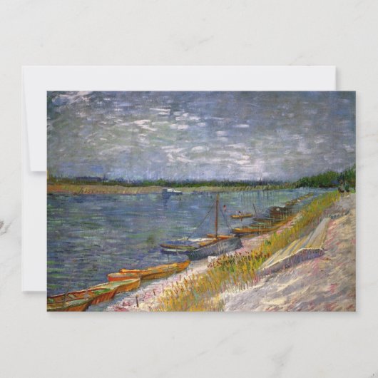 Rivier met roeiboten door Vincent van Gogh (Voorkant)