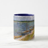 Rivier met roeiboten door Vincent van Gogh Mok (Midden)