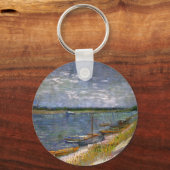 Rivier met roeiboten door Vincent van Gogh Sleutelhanger (Voorkant)