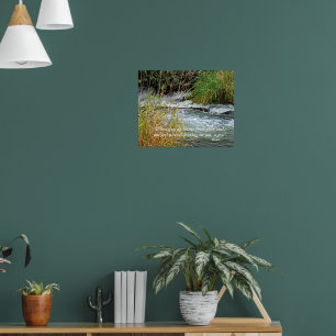 Rivier Natuur Foto Rumi Vers Poster
