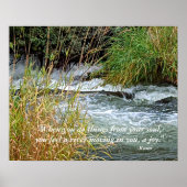 Rivier Natuur Foto Rumi Vers Poster (Voorkant)