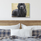Rivier Newfoundland Canvas Foto Afdruk (Insitu (Slaapkamer))