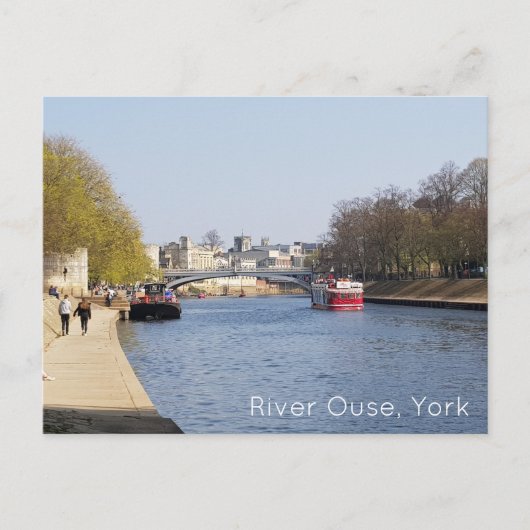 Rivier Ouse, York Briefkaart (Voorkant)