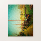 Rivier Seine Parijs. Legpuzzel (Verticaal)