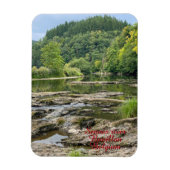 Rivier Semois landschap in Bouillon, België Magneet (Verticaal)