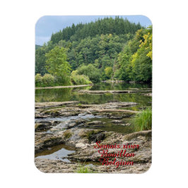 Rivier Semois landschap in Bouillon, België Magneet