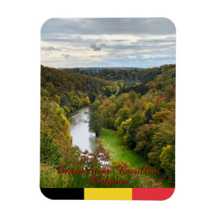 Rivier Semois landschap in Bouillon, België reis Magneet