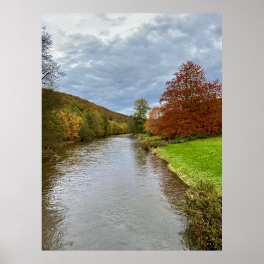 Rivier Semois landschap in Bouillon, België reis Poster (Voorkant)