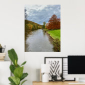 Rivier Semois landschap in Bouillon, België reis Poster (Thuiskantoor)