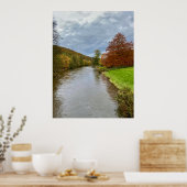 Rivier Semois landschap in Bouillon, België reis Poster (Keuken)