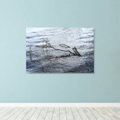 Rivier, Stilleven Canvas Afdruk (Insitu (Houten vloer))
