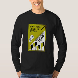 Rivier Thames Regatta - Roeien in vintage retro st T-shirt