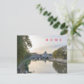 Rivier Tiber Rome ansichtkaart Briefkaart (Staand voorkant)