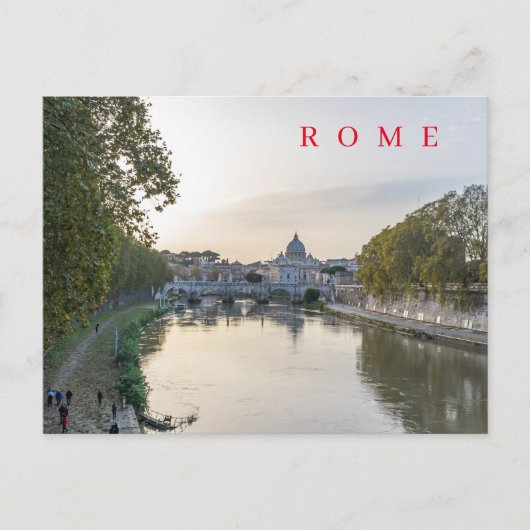 Rivier Tiber Rome ansichtkaart Briefkaart (Voorkant)