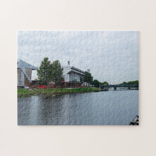 Rivier Trent en Nottingham Forest Stadion Legpuzzel (Horizontaal)