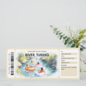 Rivier Tubing Cadeaubon Kaart (Staand voorkant)