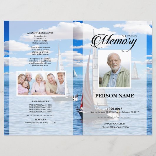 Rivier Uitvaart Template (Voorkant)