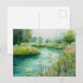 Rivier Uitzicht Natuur Scene Briefkaart (Voorkant / Achterkant)