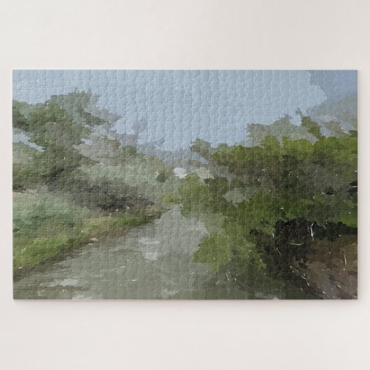 Rivier uitzicht puzzel (Horizontaal)
